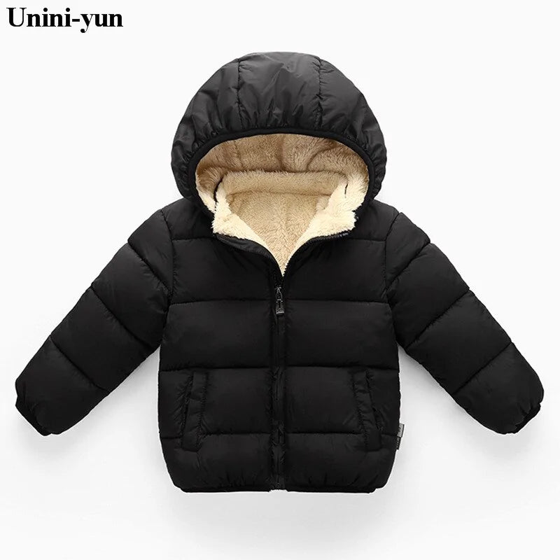 Kids Warm Hooded Coat