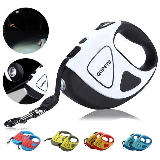 DL910 Pet Dog Automatic Retractable Leash with LED Night Safety