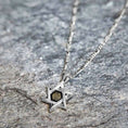 Load image into Gallery viewer, Star of David Necklace 24k Gold Inscribed Hebrew Shema Israel Pendant on Onyx
